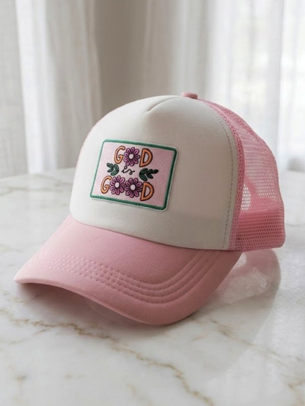 Pink Ladies Faith Trucker Hat